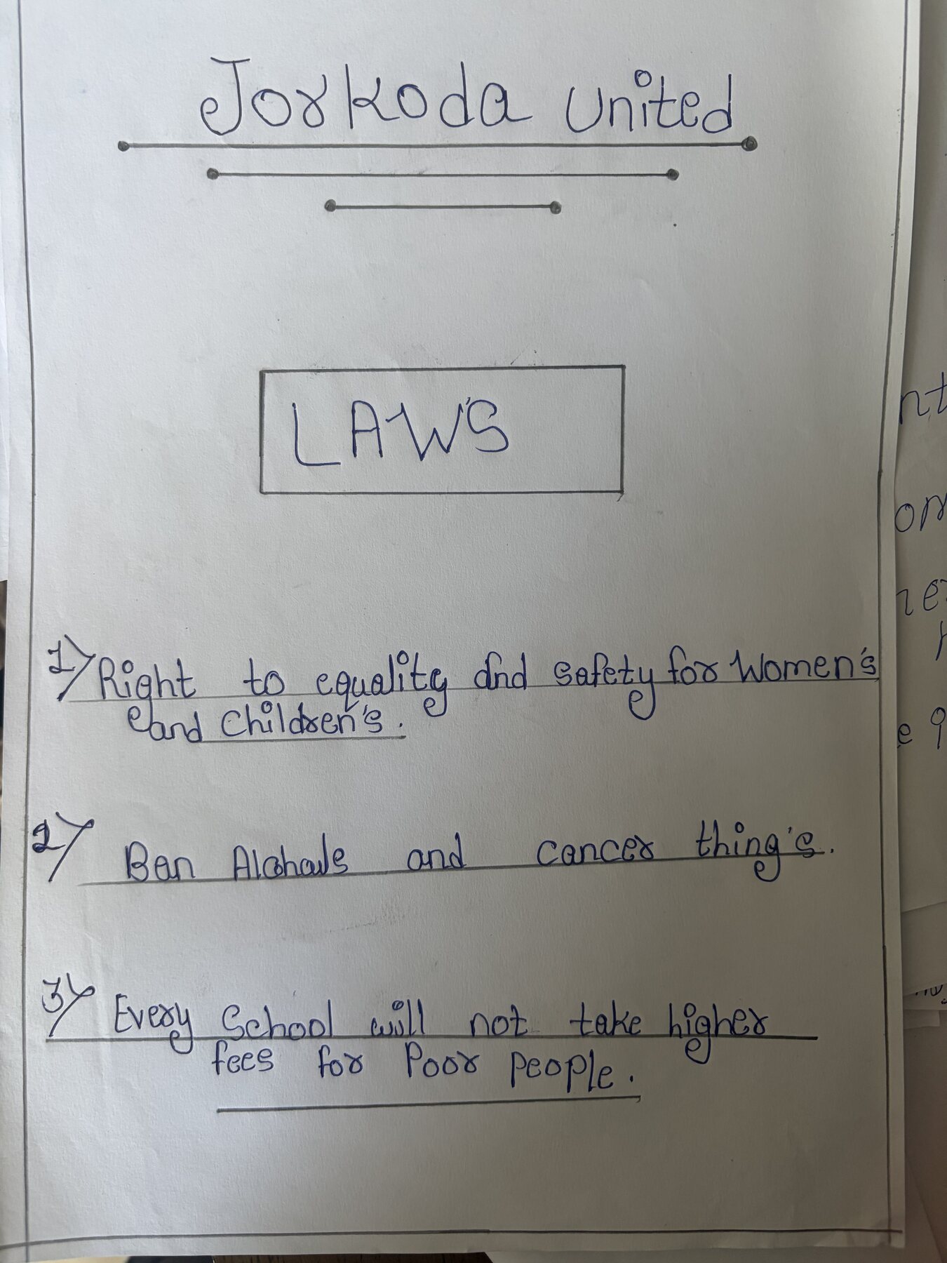 Country and laws created by students, photo 10