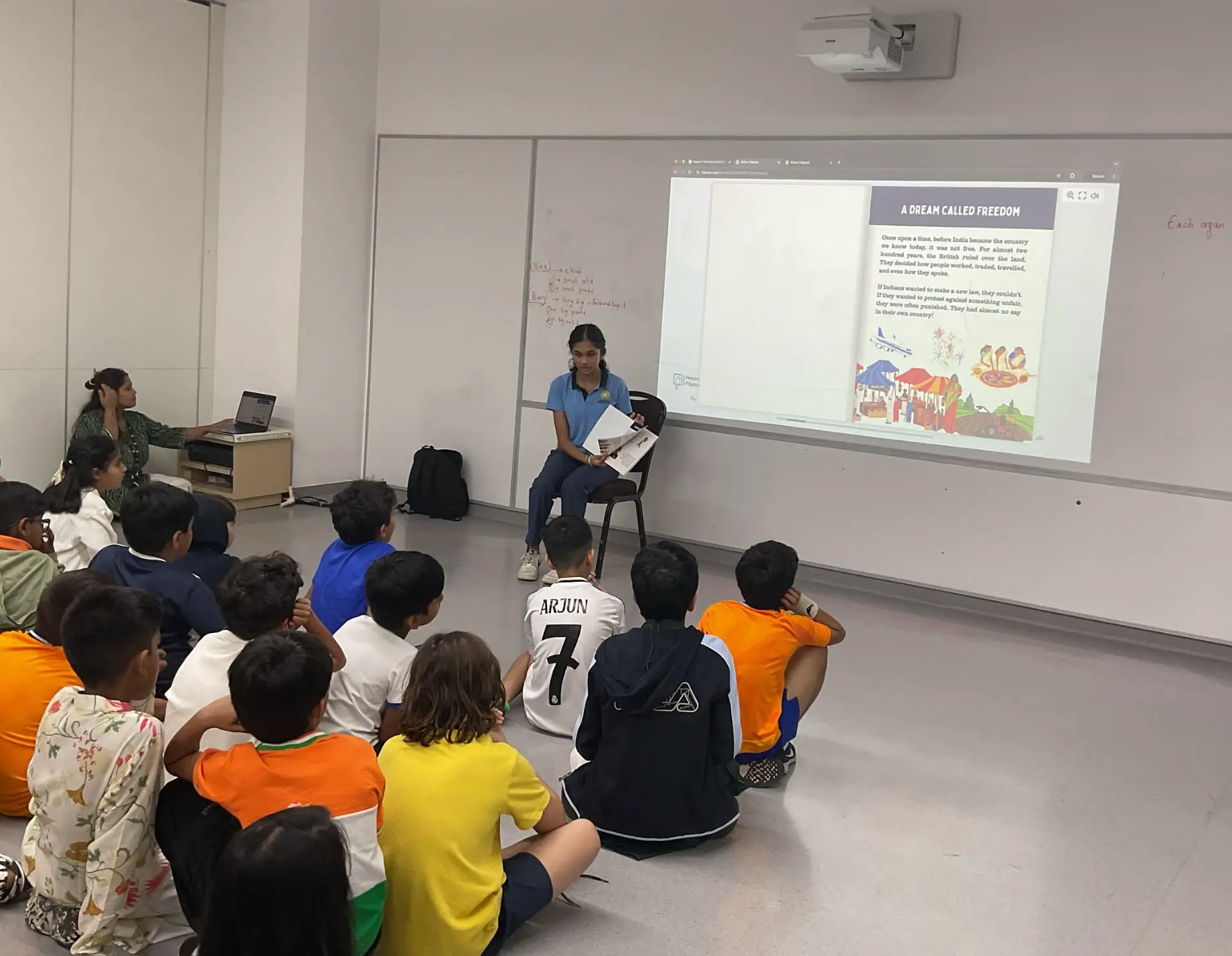 Once Upon a Constitution reading session with children, photo 1