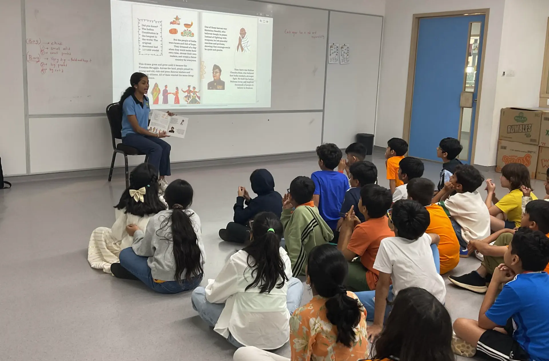 Once Upon a Constitution reading session with children, photo 2
